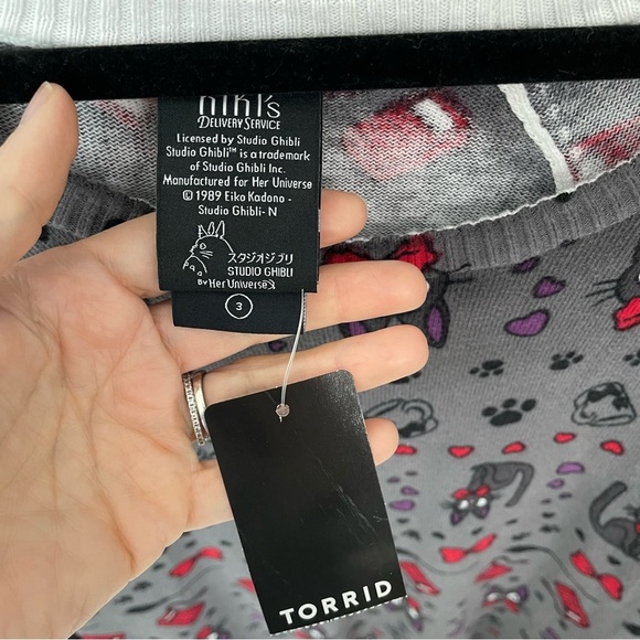 Studio Ghibli Kiki's Delivery Service Pullover Sweater size 3X Torrid - Picture 5 of 11